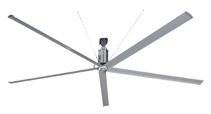 HVLS fan application using electric motor technology